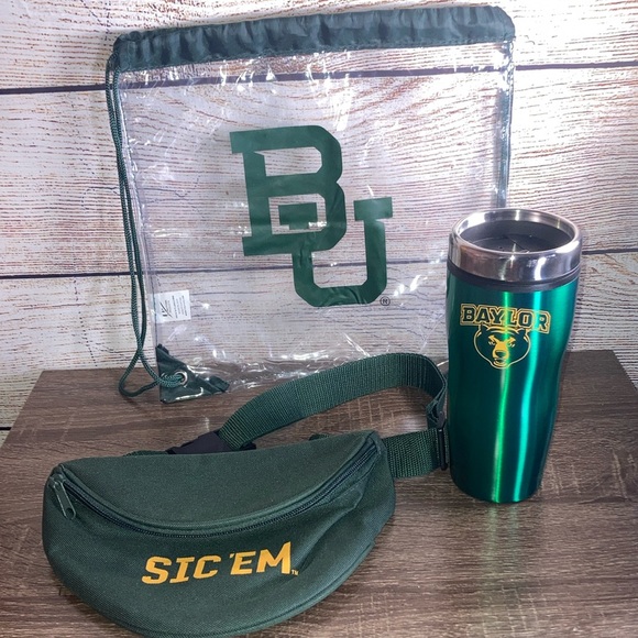 Bundle of 3 EUC Baylor University Bag, Fanny Pack & Mug - Picture 1 of 4